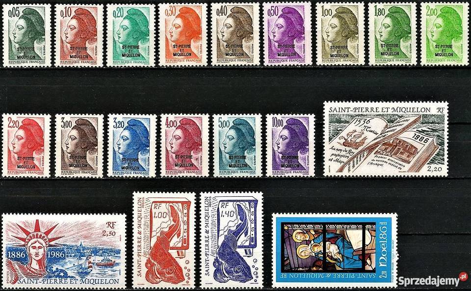 STPIERRE MIQUELON 198619871988 MNH Człuchów
