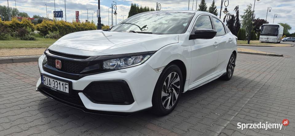 HONDA CIVIC X 10 TURBO 2017r STAN IDEALNY BIAŁA kamera cofania Jarosław
