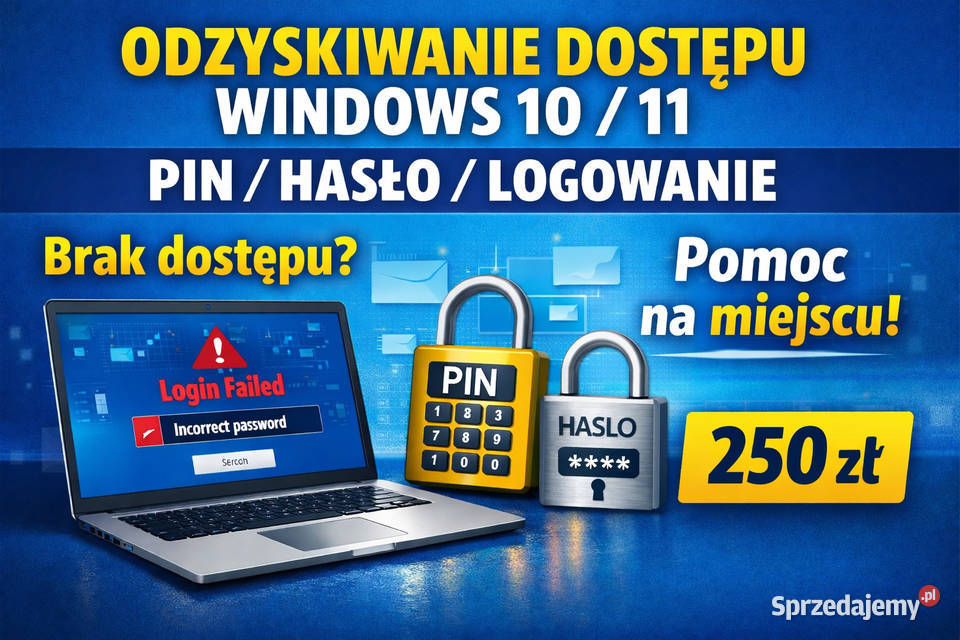 Odzyskanie dostępu do Windows 1011 błąd Gorzów Wielkopolski