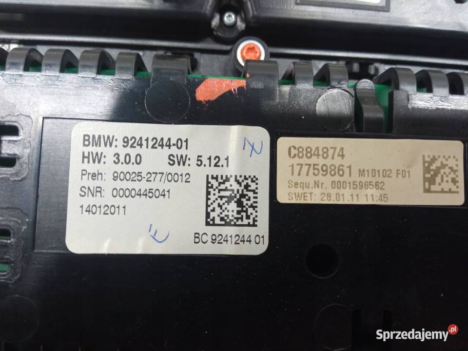 PANEL NAWIEWU 9241244 Bmw Seria 5 VI 2010