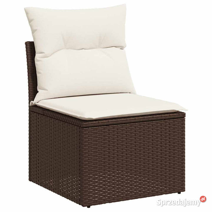 4cz sofa ogrodowa z poduszkami brązowy rattan PE Warszawa