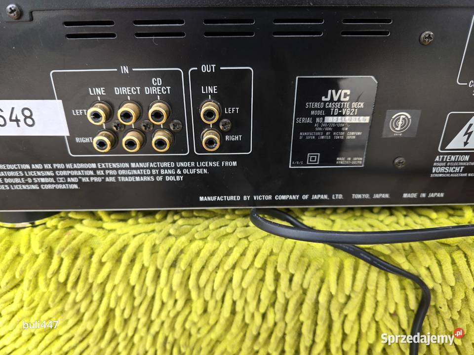 deck jvc tdv621 3head śląskie Chełm Śląski
