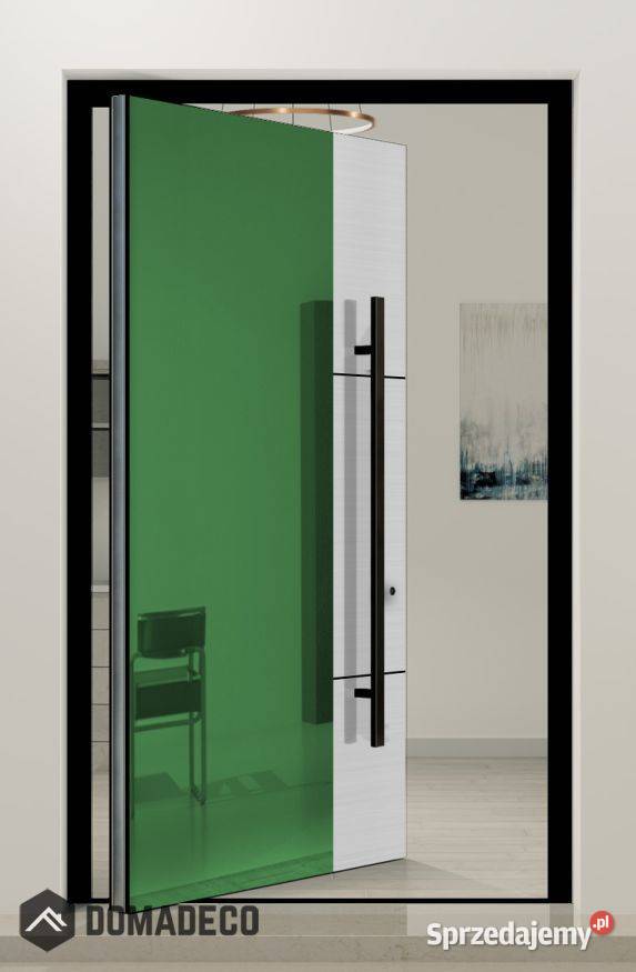 PIVOT VL21B zielone szklane aluminiowe drzwi Warszawa sprzedam