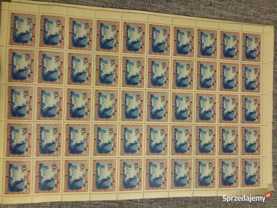 Arkusze znaczków Indonesia 19481949 Vienna Pyrzyce sprzedam