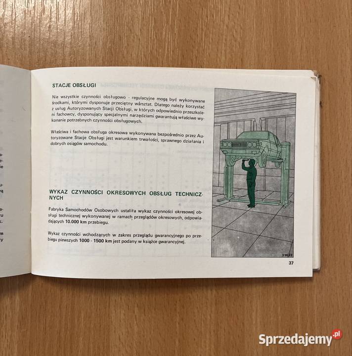 Instrukcja obsługi samochodu FSO Polonez 1980r Grudziądz