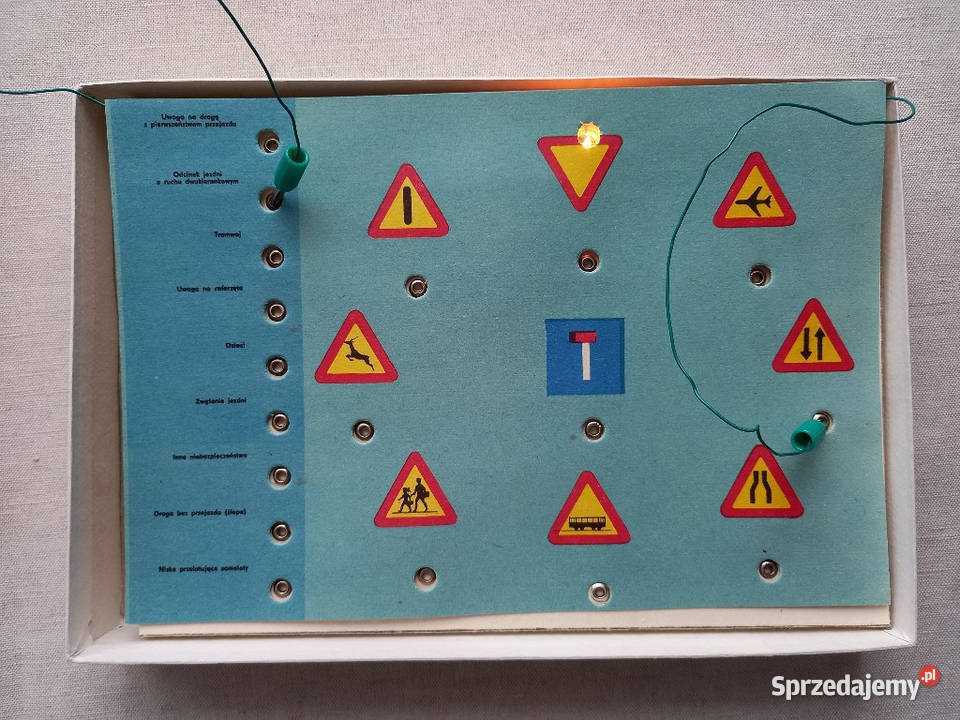 Gra planszowa świetlna Poznaj Znaki Drogowe z Tomaszów Lubelski