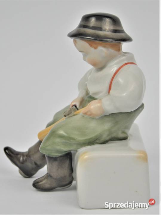 chłopiec rzeźbiarz Sinko art deco Zsolnay