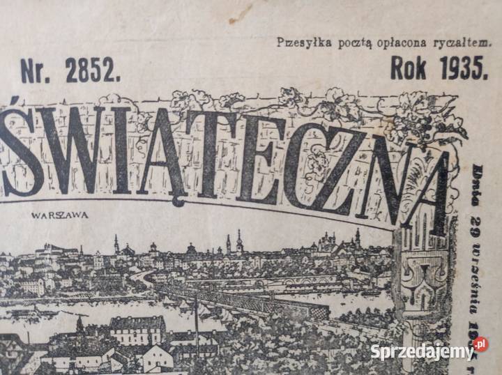 1935 gazeta świąteczna antyk unikat okaz Kielce
