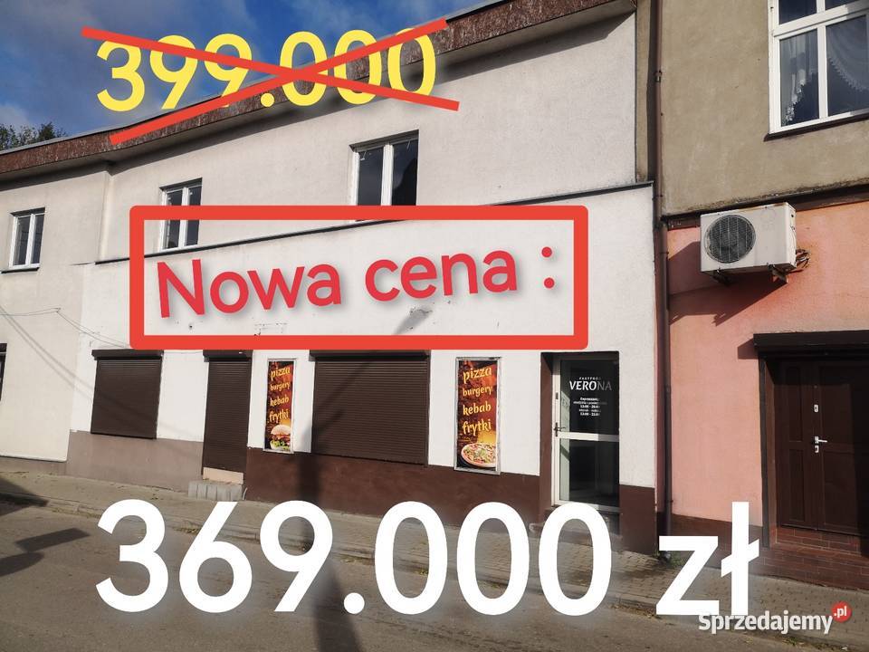 Dwa lokale i piętro do zagospodarowania Ryczywół od ulicy sprzedam