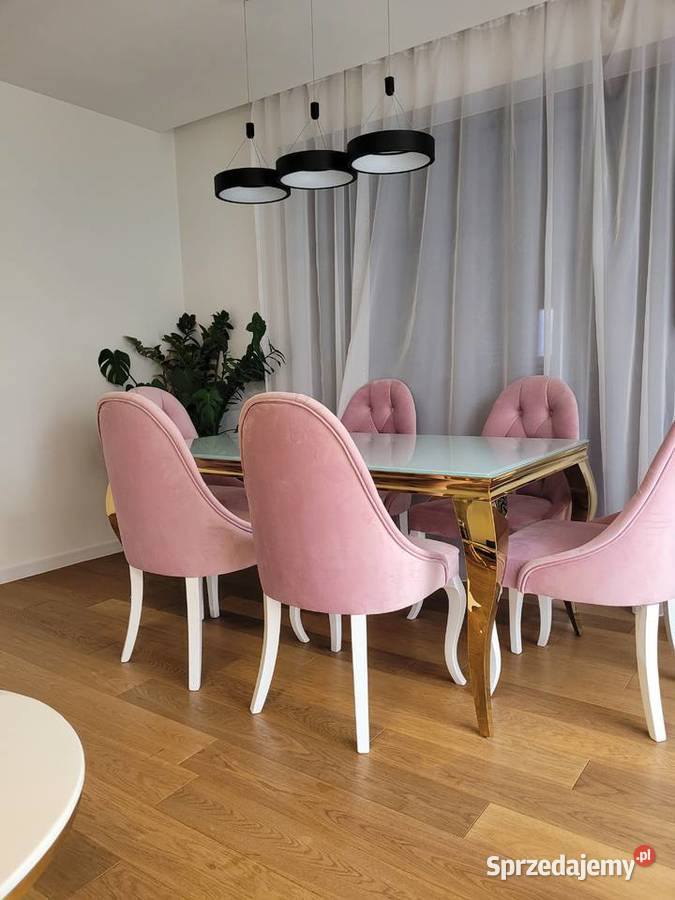 STÓŁ ZŁOTY LUXURY stół glamour AKANT 75cm małopolskie Gierałtowiczki