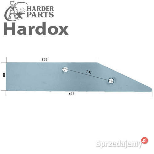 Płoza krótka HARDOX 27080702L części do pługa podlaskie Suwałki