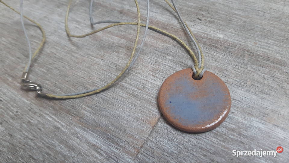 Naszyjnik ceramiczny ręcznie wykonany Otwock
