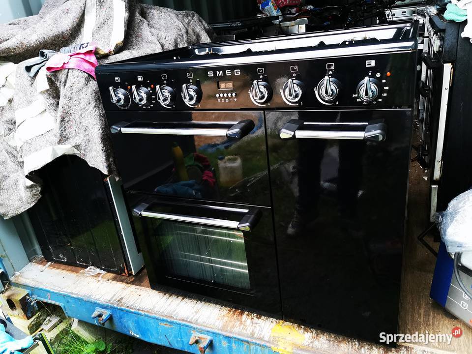 KUchnia gazowa SMEG piekna czarna 90 nowa 18000 Kuchenki i piekarniki Katowice