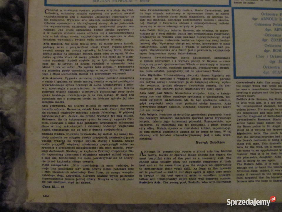 Piękne głosy piękne arie i Lehar zestaw 2 płyt lubelskie Lublin