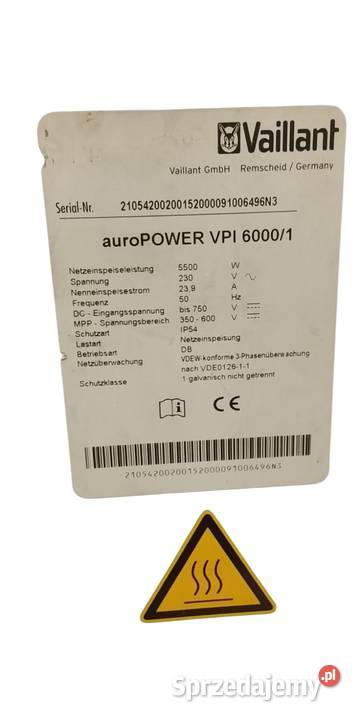 VAILLANT auro POWER VPI 3500 śląskie Kiczyce