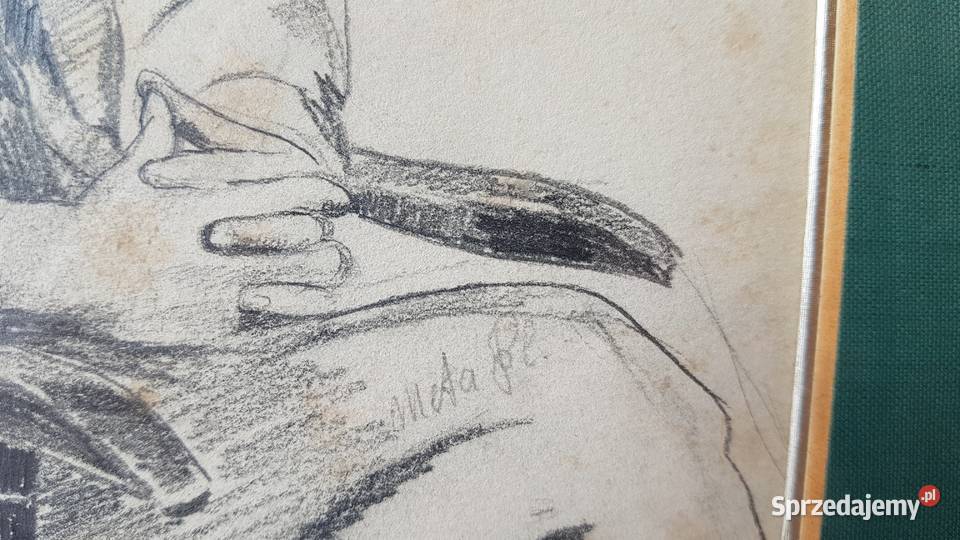 Portret malarza Karla Plckebauma autorstwa Mety Malarstwo Dąbrowa Górnicza
