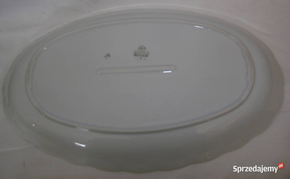 półmisek vintage Wałbrzych 34 różowe kwiatkiD Porcelana i szkło Bartków