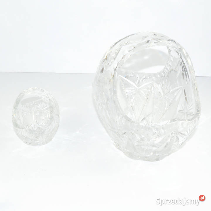 Para koszyków kryształowych Huta Szkła Julia