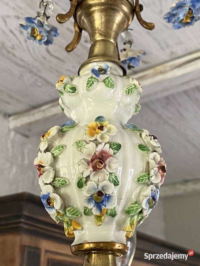 Francuski porcelanowy Żyrandol 24 Francja Poznań