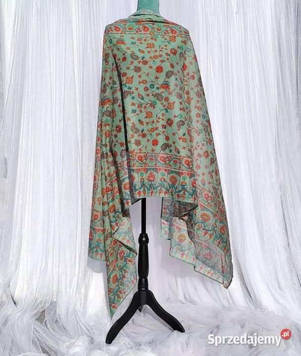 Duża chusta indyjska dupatta szal bawełna Szczecin