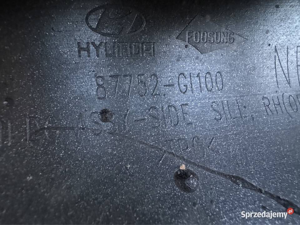 Próg listwa progowa prawa rh hyundai ioniq V 5 Międzychód