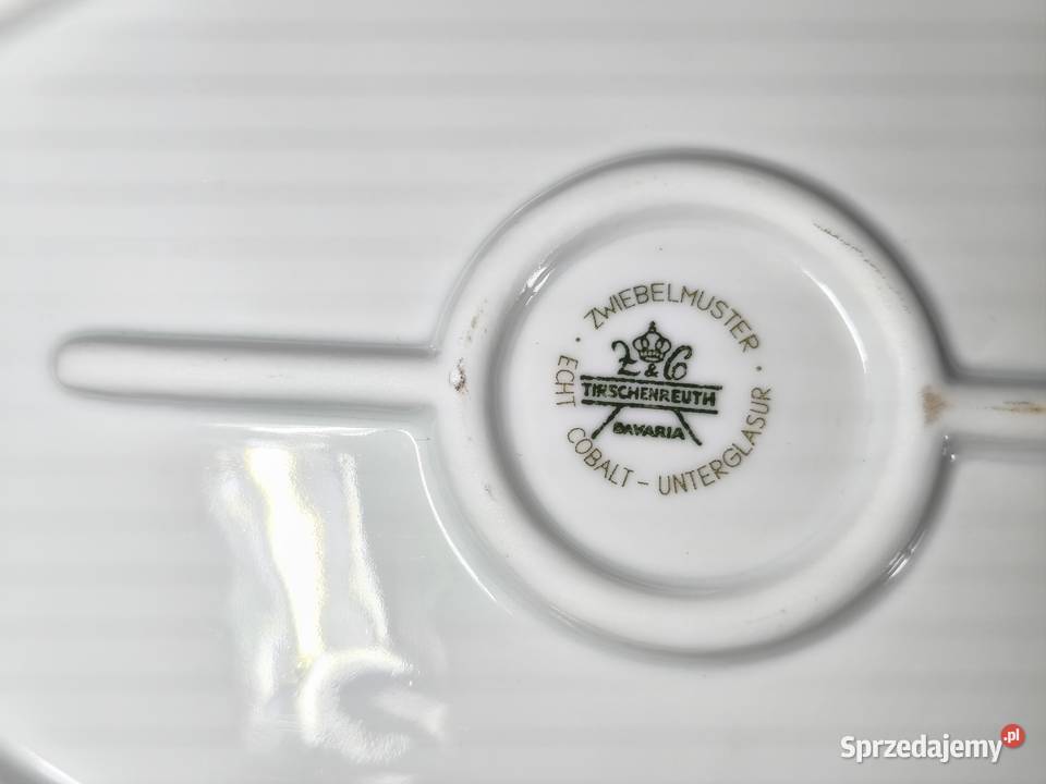 Pólmisek kobaltowy Tirschenreuth Porcelana i szkło