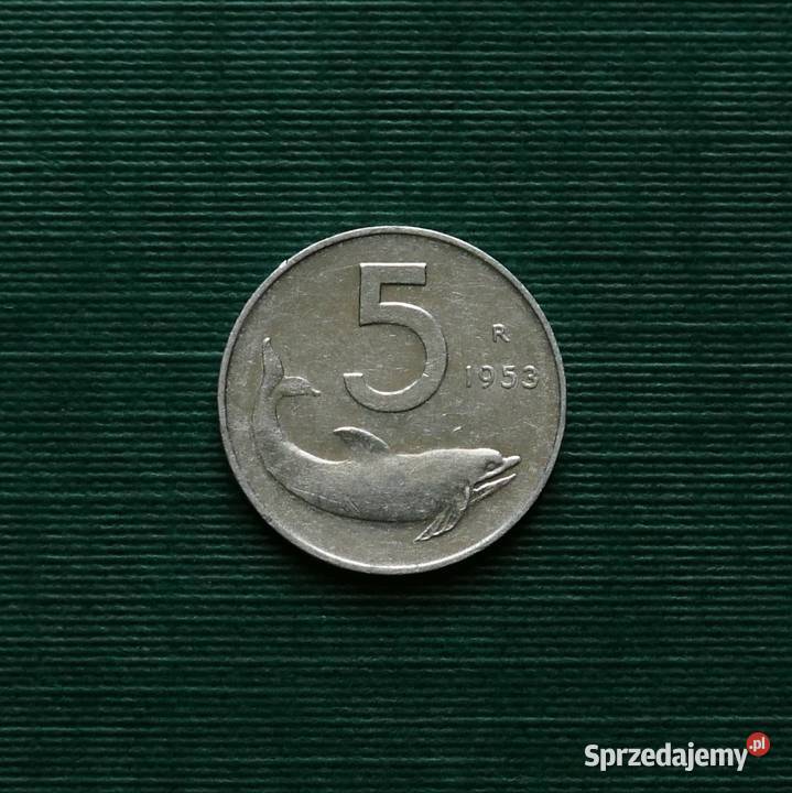 WŁOCHY 5 lirów 1953r śląskie Gliwice