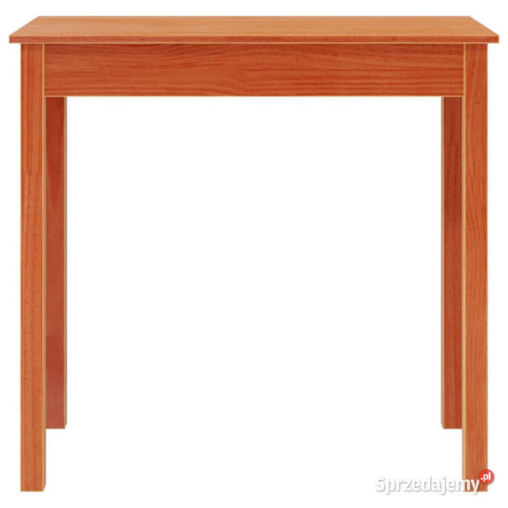 Stolik konsolowy woskowy brąz 80x40x75 drewno Warszawa