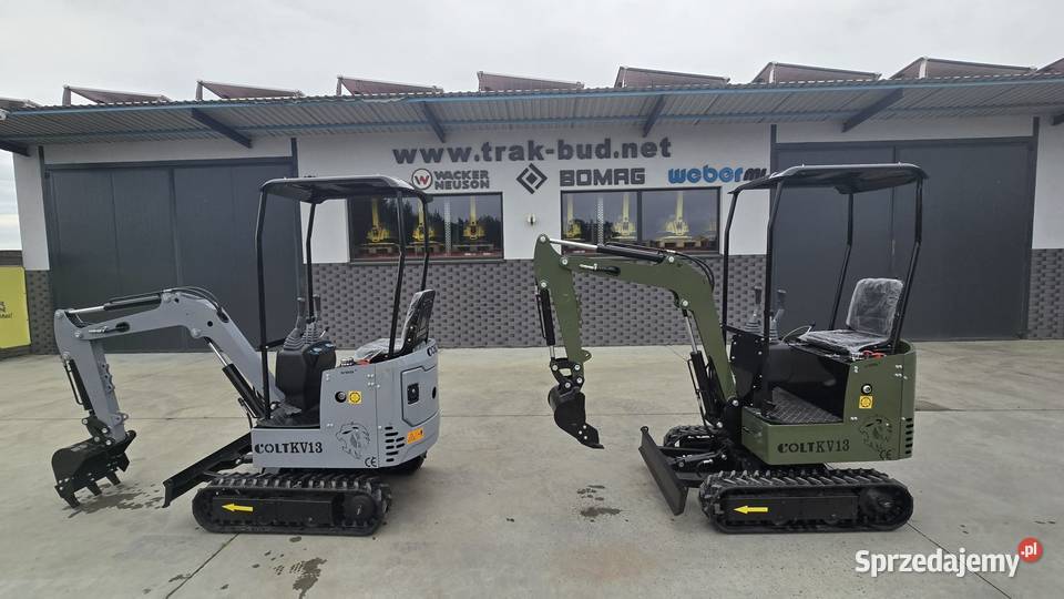 Mini koparka NOWA Colt KV13 Waga 1300 Kubota Dunkowa