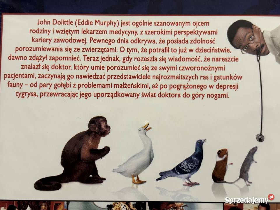 Dr Dolittle Eddie Murphy nowe DVD kino familijne DVD
