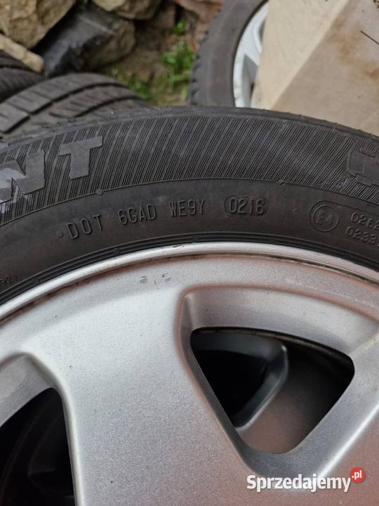 Koła opel 1856515 alufelgi 5x110 z oponami corsa Gliwice