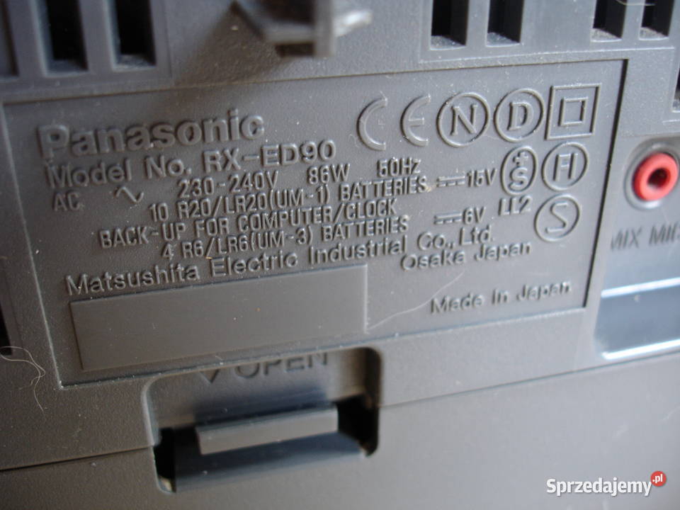 Radiomagnetofon PANASONIC RXED90 Radioodtwarzacze Zielona Góra