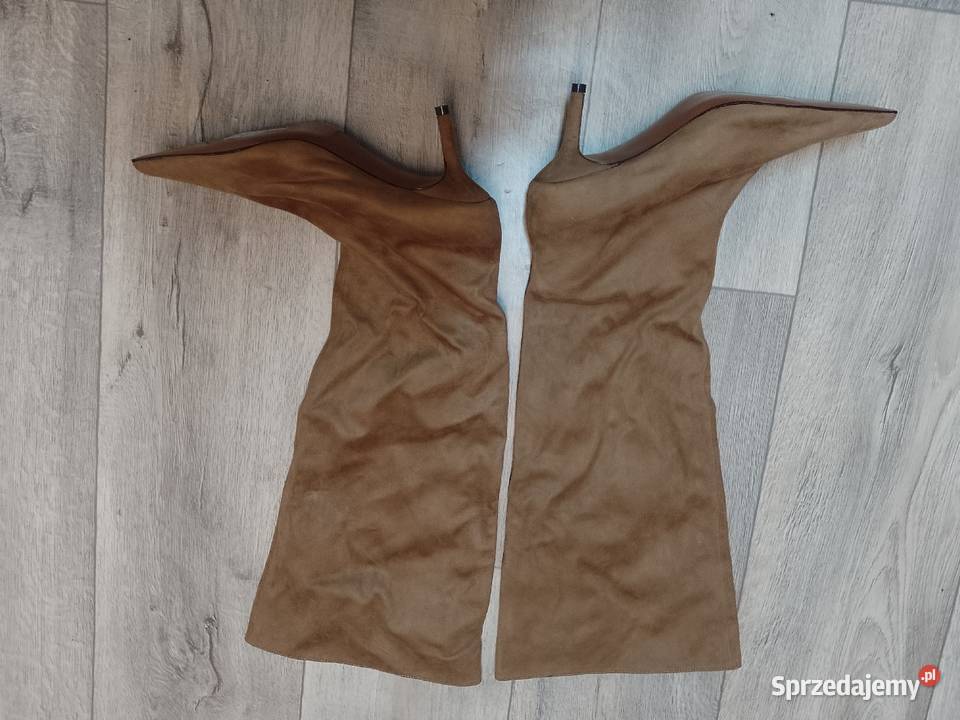 40 ASOS Design Beżowe Kozaki wieczorowe z Kraków sprzedam