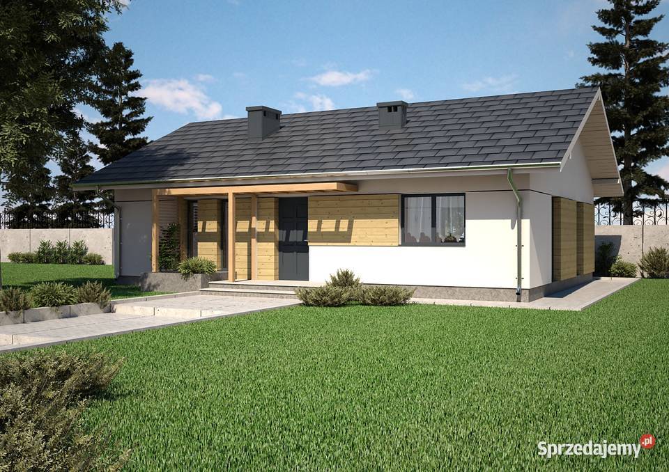 PROJEKT PROSTEGO PARTEROWEGO DOMU B657 PROJEKT Pozostałe Kraków