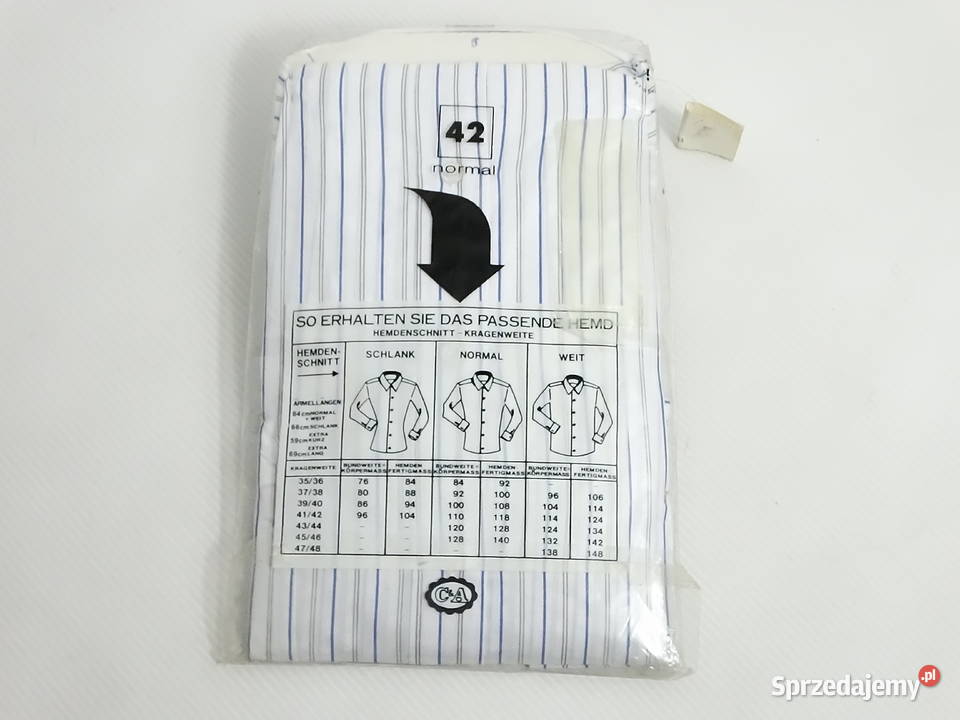 Nowa męska koszula w paski CA Rozmiar 42 LXL Biłgoraj sprzedam