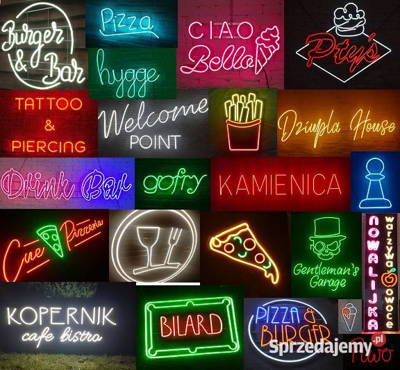 Producent neonów led bez pleksy podobnych do