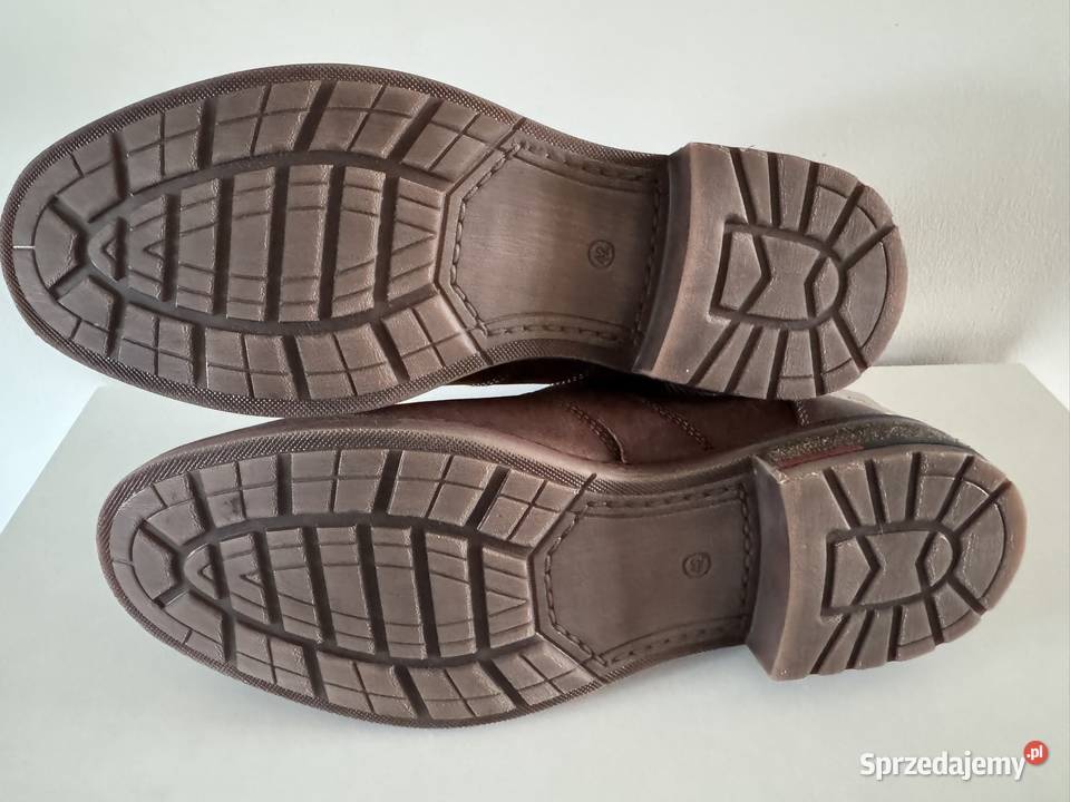 Botki skórzane męskie ocieplane Lasocki rozmiar inna Półbuty wielkopolskie Poznań