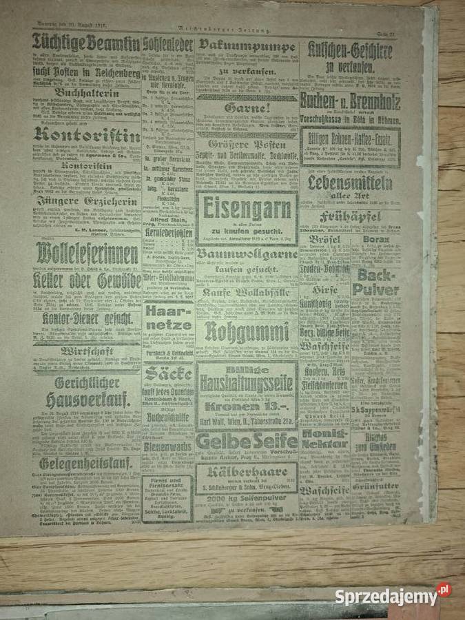 Stare zdiecia z 1916 roku z Sudetenlandu Antyki, Sztuka, Kolekcje Lubań
