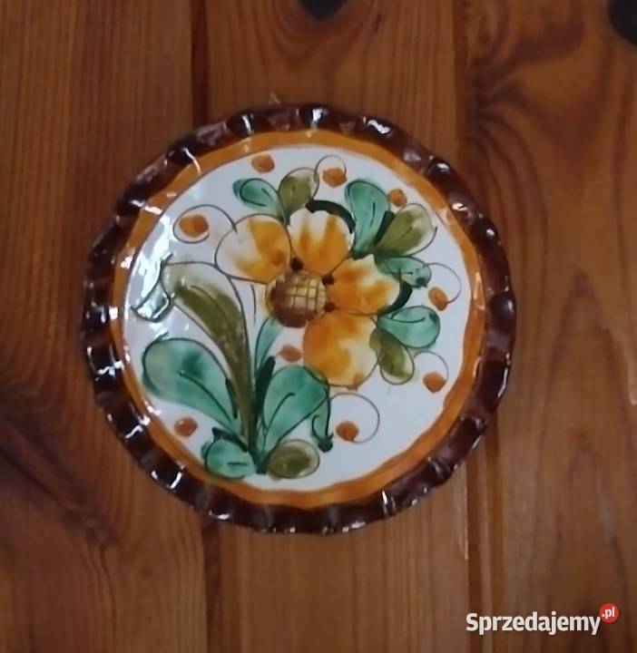 Talerze włoskie ręcznie wykonane trio Krotoszyn sprzedam