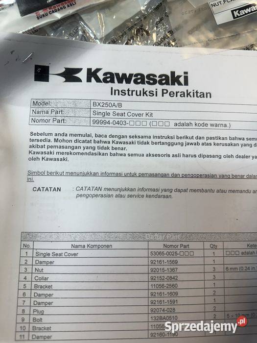 Kawasaki Ninja 250 Z250 Nakładka Uchwyt wielkopolskie Poznań
