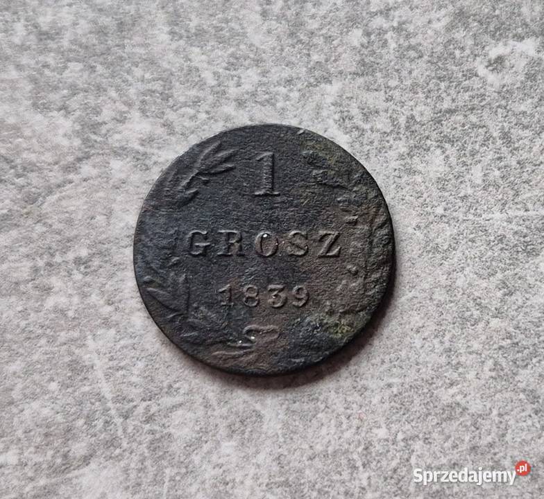 144 ZABÓR ROSYJSKI 1 Grosz 1839 r Wola Kruszyńska