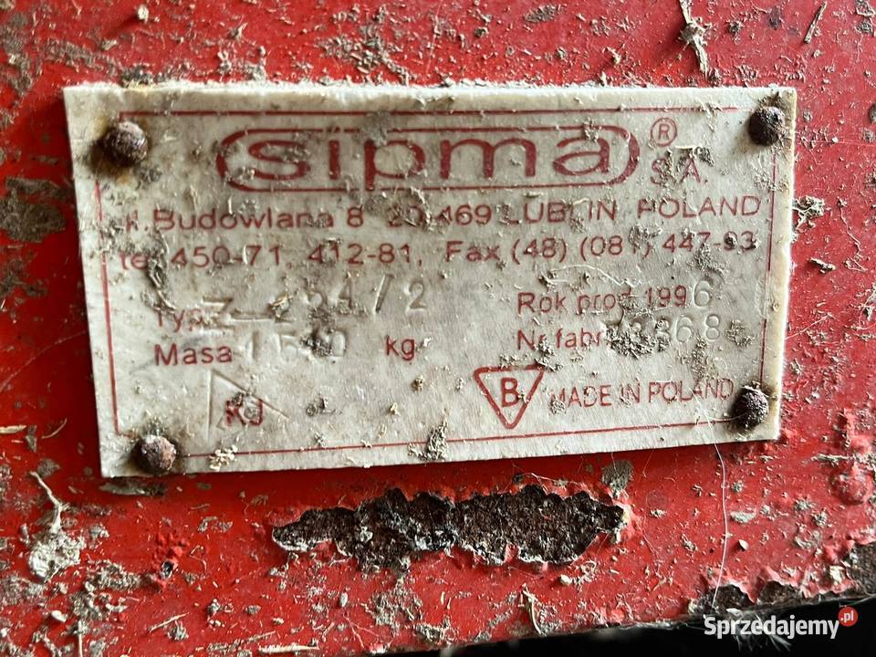 prasa kostkująca SIPMA Z2242 z 1996 roku Sędziszów Małopolski