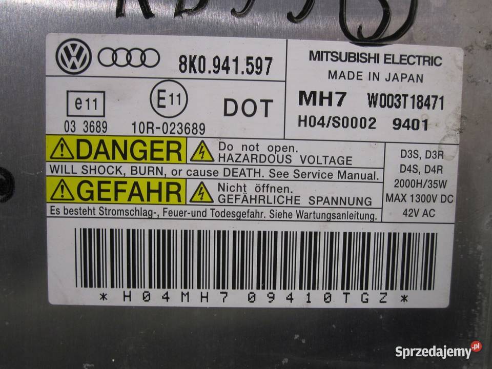 AUDI A5 S5 8T przetwornica XENON 8K0941597 osobowe Kielce