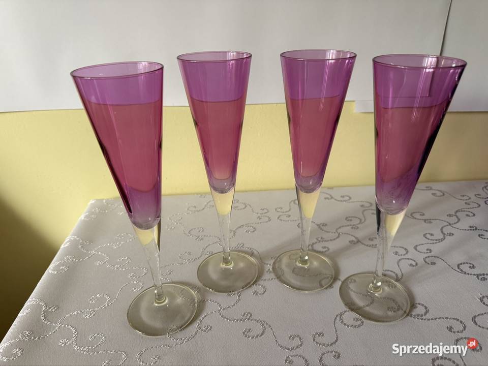Zestaw Kieliszków do Szampana Fiolet Amethyst Czerwionka-Leszczyny sprzedam