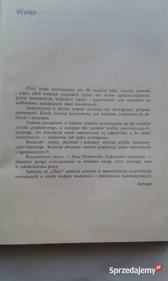 Matematyka zbiór zadań kl 3 4 i 5 szkoły Gdynia