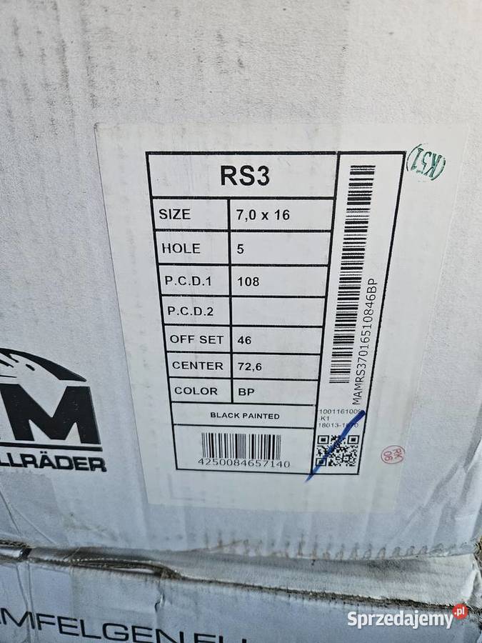 Felgi 16 5x108 nowe mam czarne volvoford Samochodowe