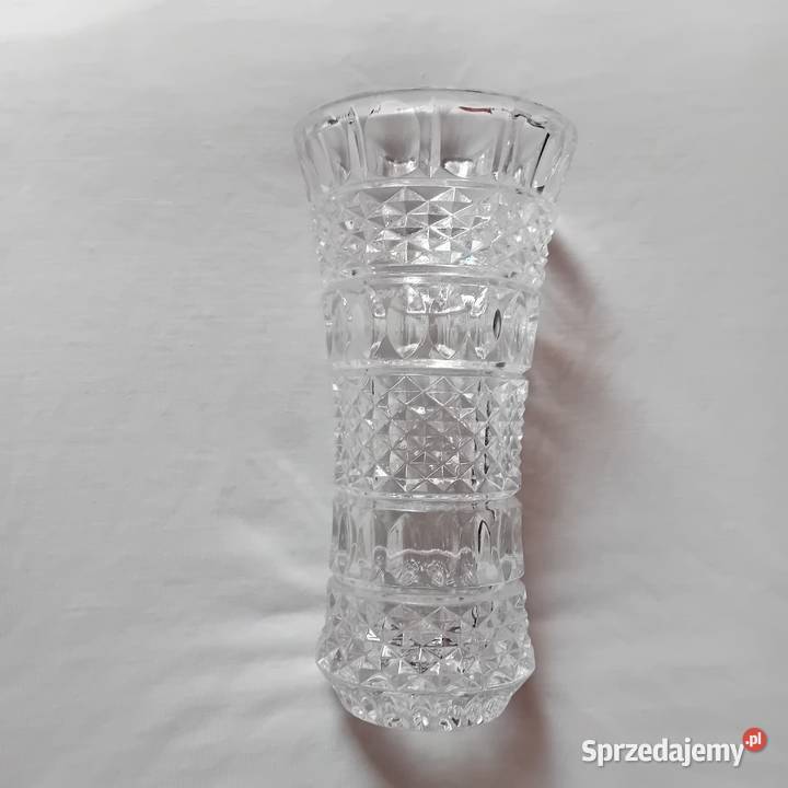 Wazon kryształowy Lausitzerglas lat 60ych XX w Koźminek