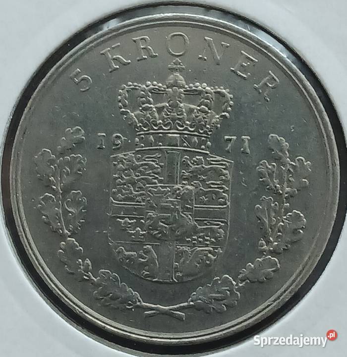 5 Koron Dania 1971 r Fryderyk IX