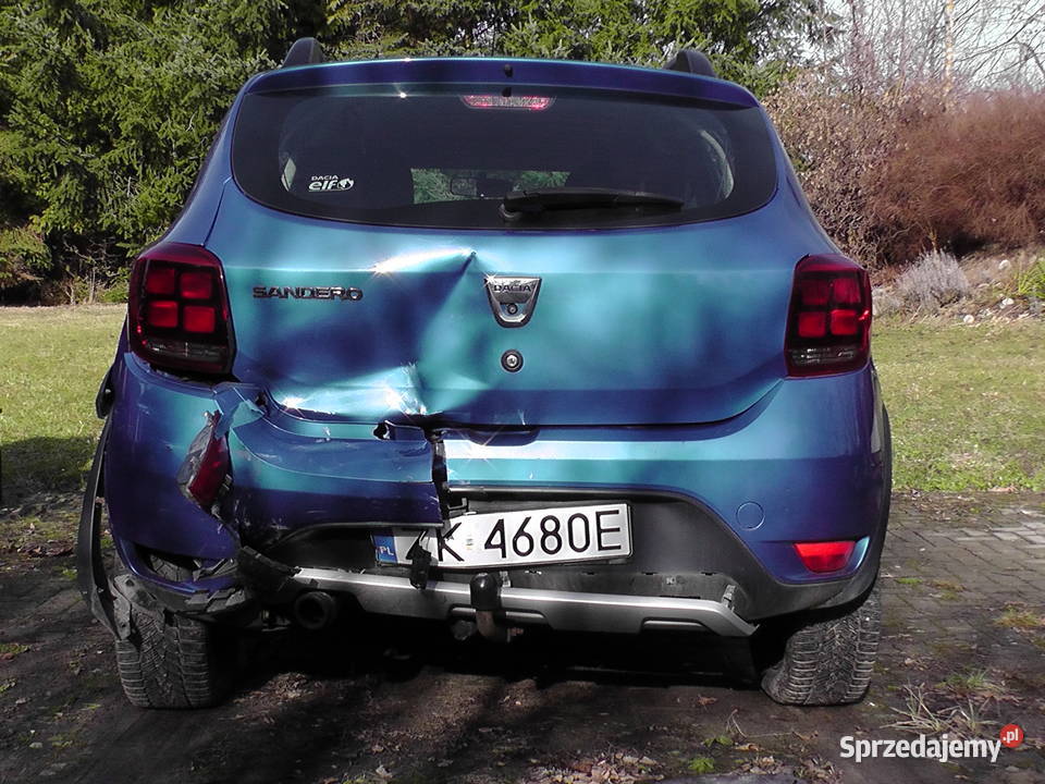 Dacia Sandero Stepway 2017r uszkodzony Szczecinek
