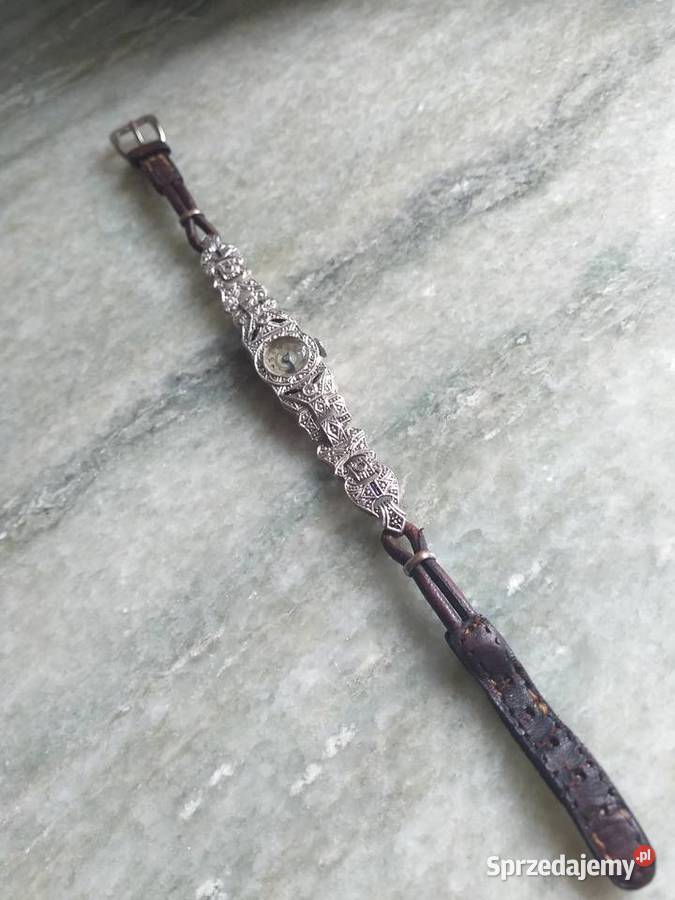 Złoty zegarek z diamentami i szafirami Szczecin